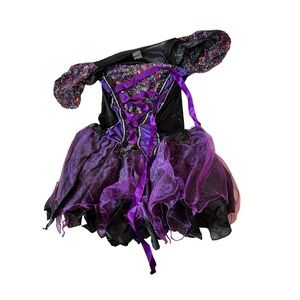 Costume Dress Goth/Witch Girl Size M (8-10)